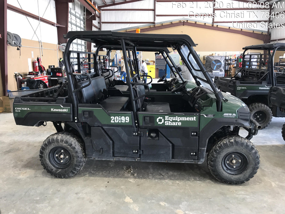 2018 Kawasaki Mule PRO-DXT Kawasaki Mule 4x4 Diesel UTV w/Hard Top, Windshield, Beacon, Backup Alarm, ES Keypad/Hardware Installed