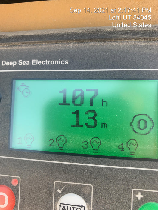 2021 Allmand NLV3GR (4) LED Light Fixture 350W, 23' Vertical Mast, 3kW Prime, Towable, Deep Sea L401, Leveling Jacks, Yanmar T4F 5.8hp