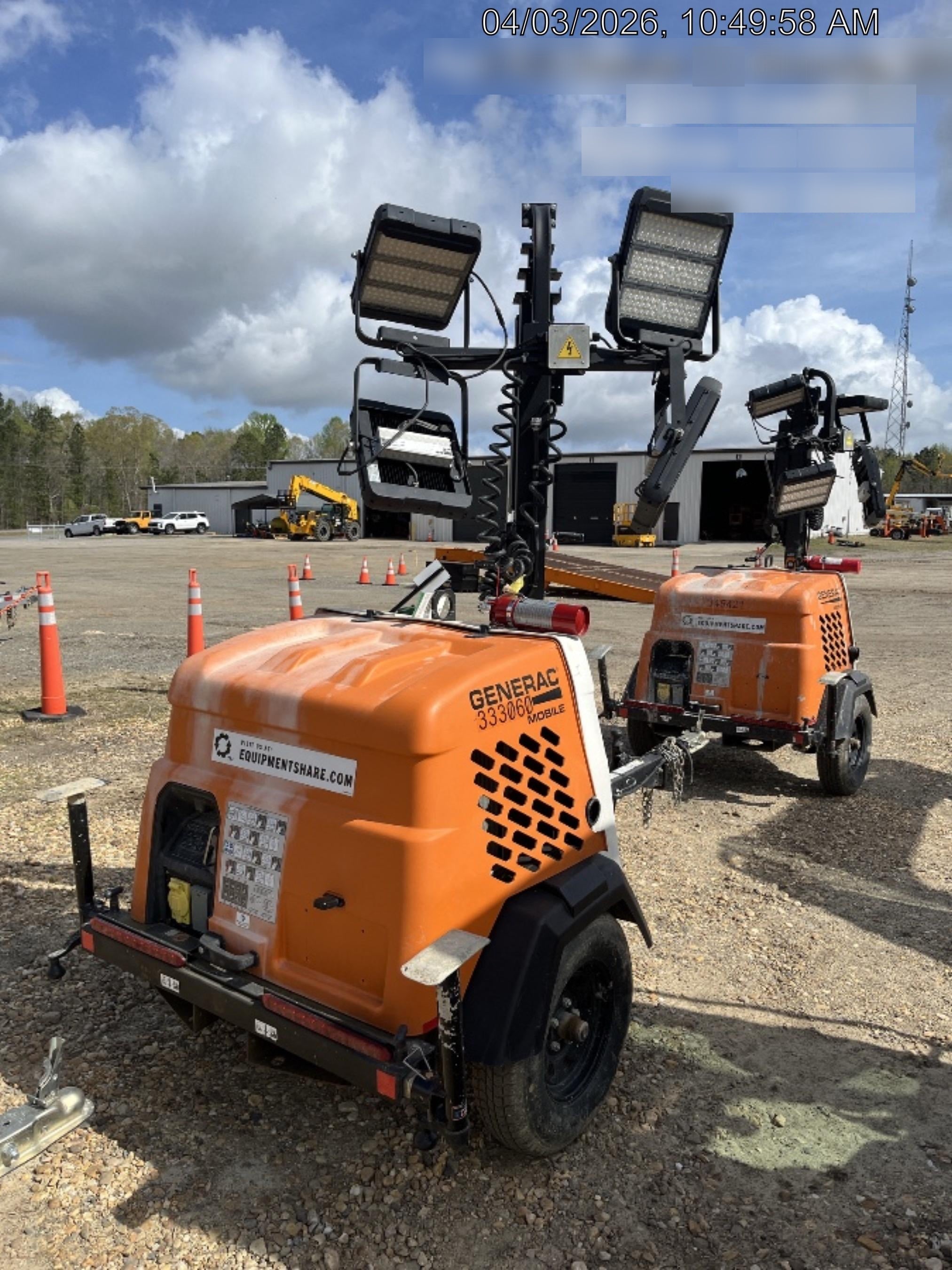 2023 Generac MLT2 Diesel, Flex Switch 120V Input, Powerzone Controller, (4) 320W LED Lights, 4kW Generator, 39.9 Gal Fuel Tank, 2" Ball, T3