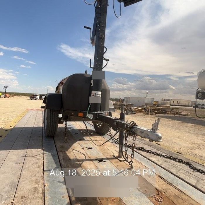 2021 Allmand NLV3GR (4) LED Light Fixture 350W, 23' Vertical Mast, 3kW Prime, Towable, Deep Sea L401, Leveling Jacks, Yanmar T4F 5.8hp