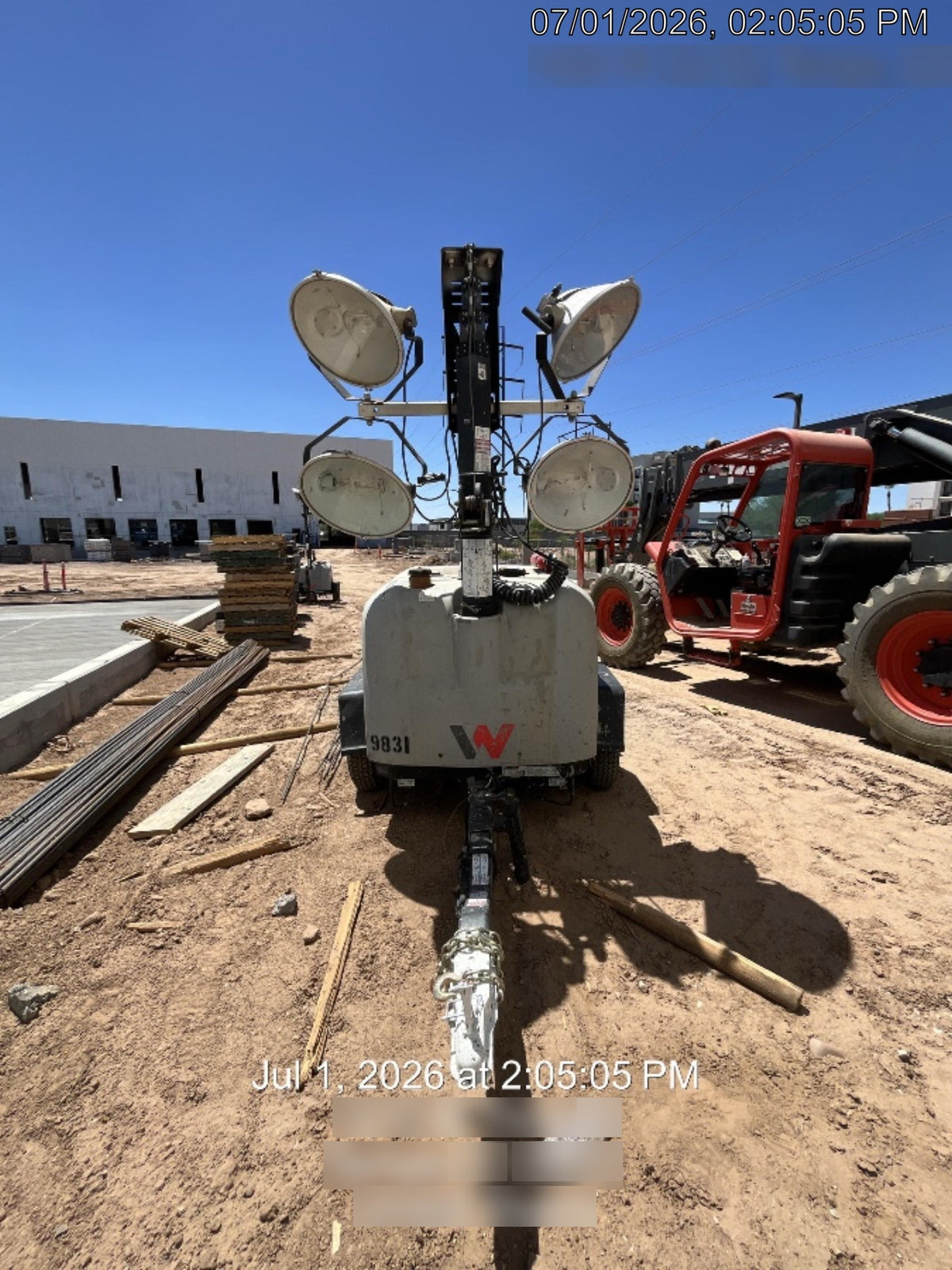 Wacker Neuson LTV6K-MH Wacker Neuson LTV6K Towable Light Tower