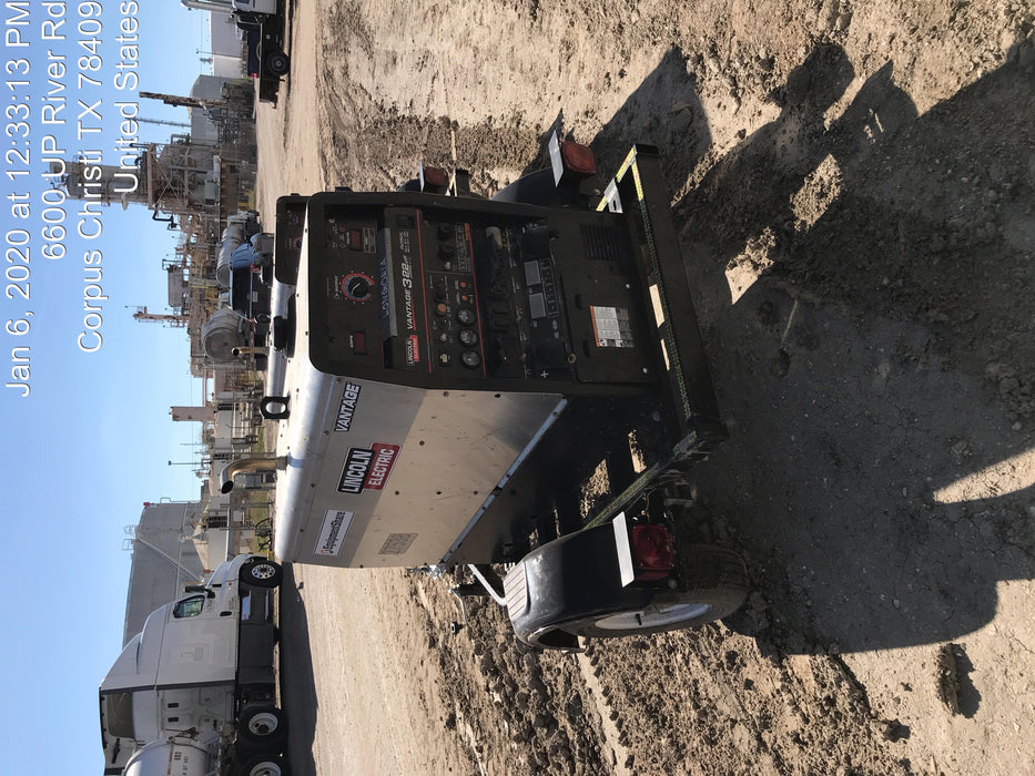 2018 Lincoln Electric Vantage 322 Lincoln Vantage 322 Welder w/Trailer, Light Kit, Cable Rack