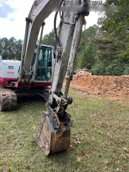 2019 Takeuchi TB290 Takeuchi TB290 Cab/Heat/AC w/Rubber Tracks, Auxiliary Hydraulics, Dozer Blade, Manual QC w/ 18/24/36" Buckets, Hydraulic Thumb Installed