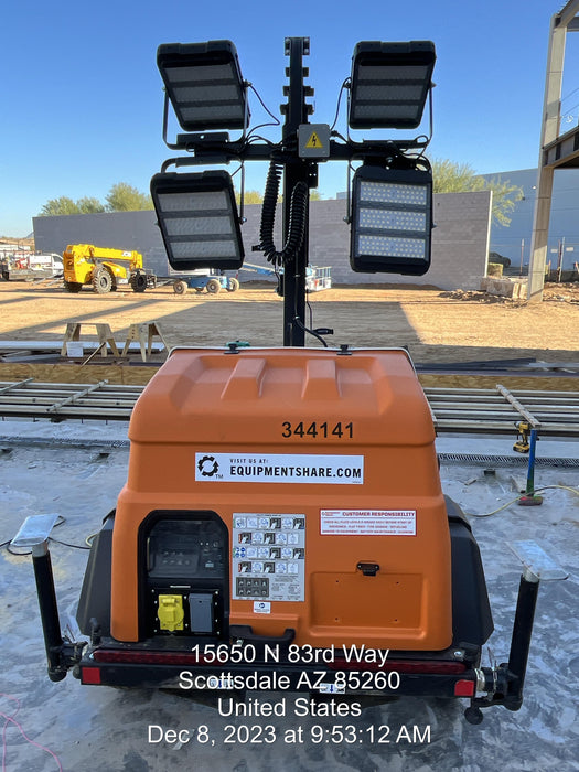 2023 Generac MLT2 Diesel, Flex Switch 120V Input, Powerzone Controller, (4) 320W LED Lights, 4kW Generator, 39.9 Gal Fuel Tank, 2" Ball, T3