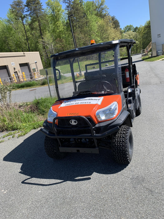2022 Kubota RTV-X1140W-H Plastic Canopy, Windshield Acrylic Clear, LED Strobe Light, Wire Harness Kit, Back up Alarm