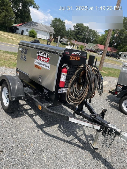 2024 Lincoln Electric LE400 Kubota V1505, Trlr, Cable Rack, Light Kit, ES Decals, T3