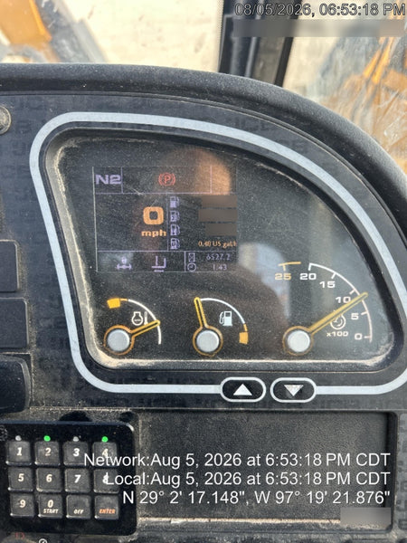 2019 JCB 510-56 74 HP w/CAB/HVAC, Beacon, Worklights, Aux Hydraulics, Solid Tires w/72" Carriage/60" Forks