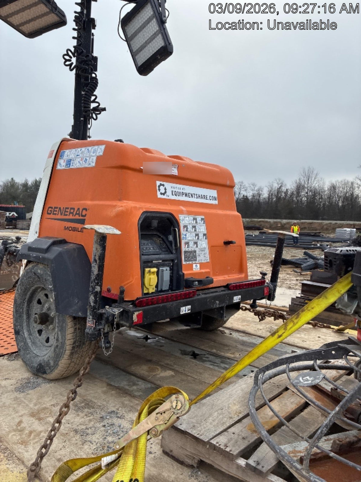 2023 Generac MLT2 Diesel, Flex Switch 120V Input, Powerzone Controller, (4) 320W LED Lights, 4kW Generator, 39.9 Gal Fuel Tank, 2" Ball, T3