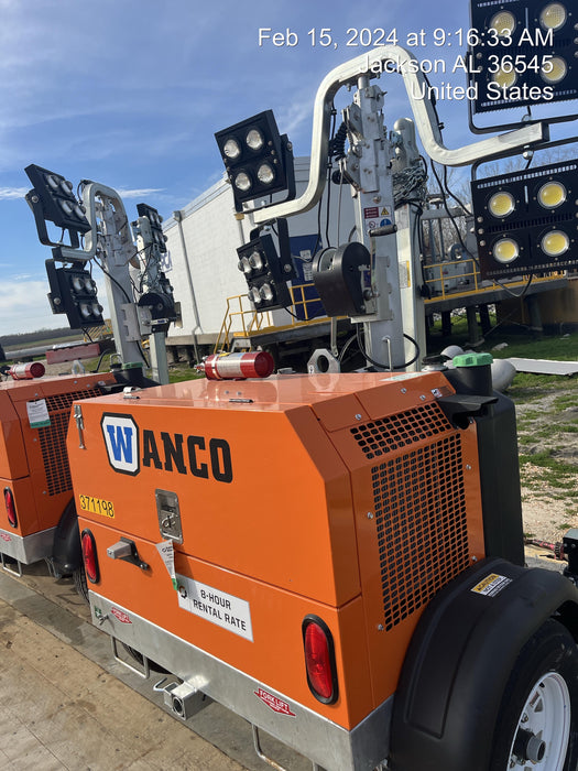2023 Wanco WLTT-4MM4K Diesel, Deep Sea Controller, Shore Power Plug, Auto Start, (4) 350W LED Floodlights, 4kW Generator, 60 Gal Fuel Tank, 2" Ball, T3