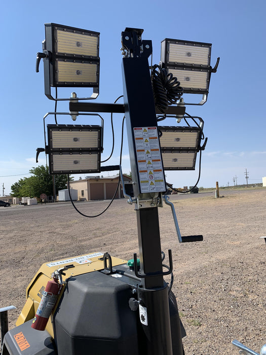 2022 Allmand NLV3GR (4) LED Light Fixture 350W, 23' Vertical Mast, 3kW Prime, Towable, ES Decals, T3