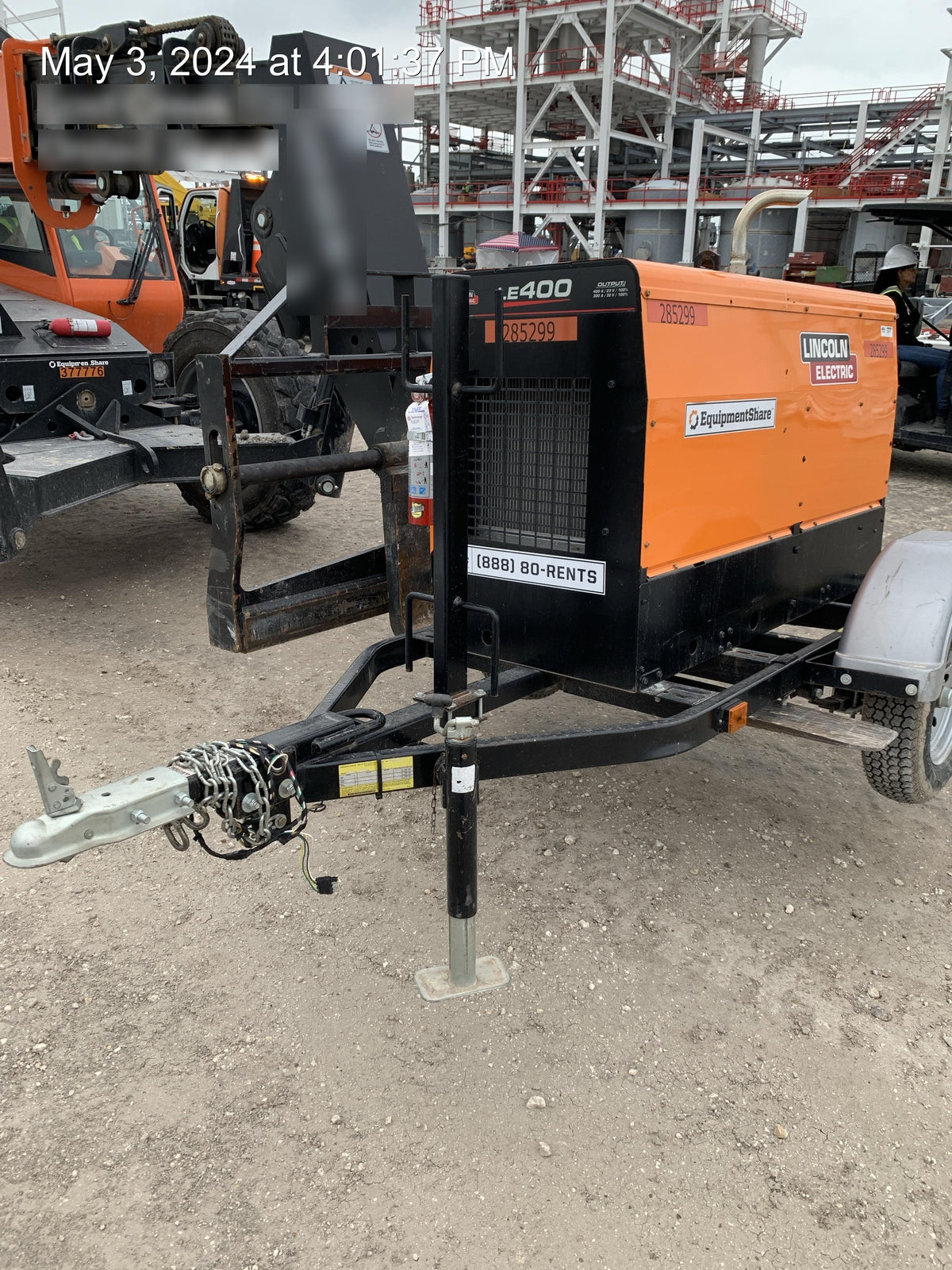 2022 Lincoln Electric LE400 Kubota V1505, Trlr, Cable Rack, Light Kit, ES Decals, T3