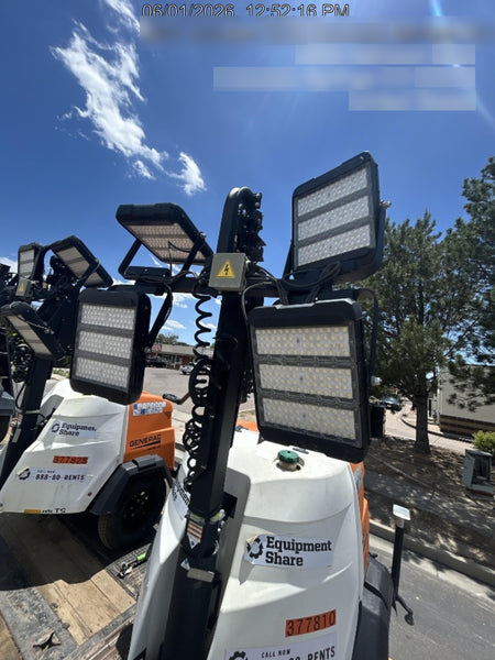 2023 Generac MLT2 Diesel, Flex Switch 120V Input, Powerzone Controller, 
(4) 320W LED Lights, 4kW Generator, 39.9 Gal Fuel Tank, 2" Ball, T3