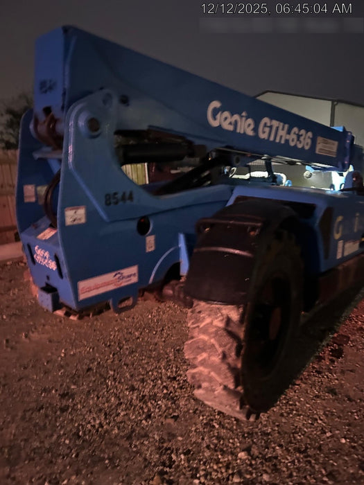 2018 Genie GTH-636 Genie GTH-636 w/Open ROPS, Solid Tires, Work Light/Beacon, 48" Carriage and Forks