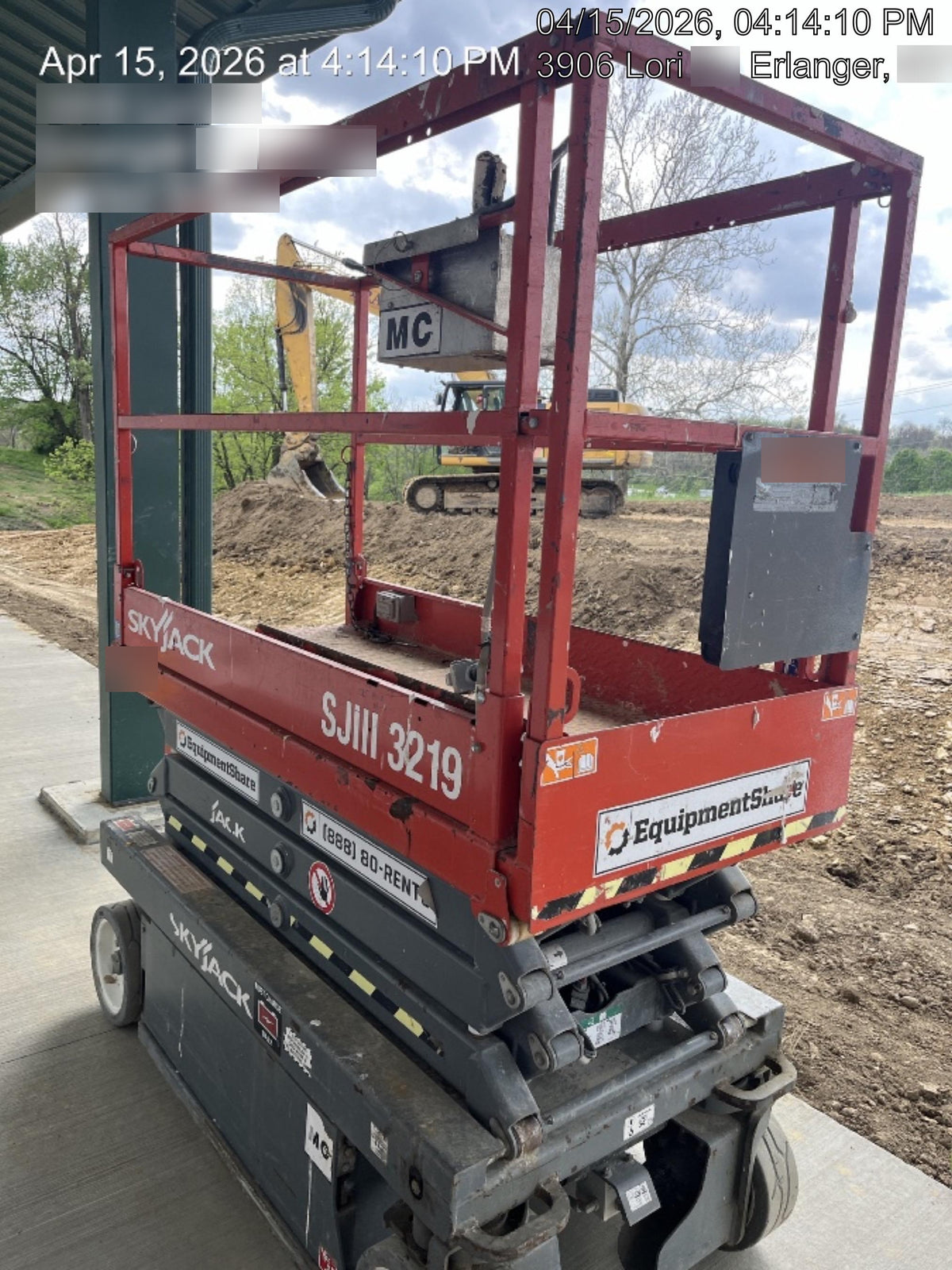 2017 Skyjack SJIII-3219 Standard Rental Specs