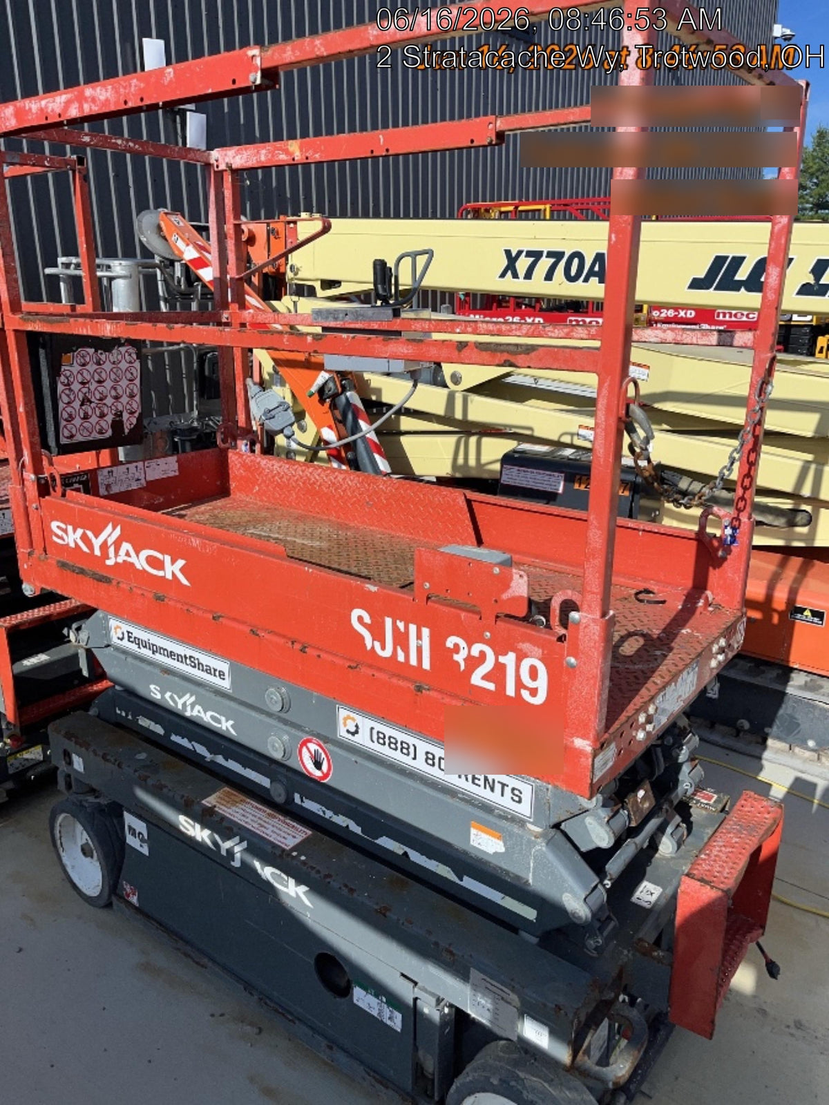 2018 Skyjack SJIII-3219 Standard Rental Specs