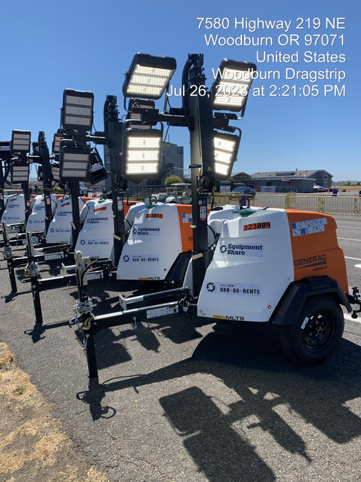 2023 Generac MLT2 Diesel, Flex Switch 120V Input, Powerzone Controller, (4) 320W LED Lights, 4kW Generator, 39.9 Gal Fuel Tank, 2" Ball, T3