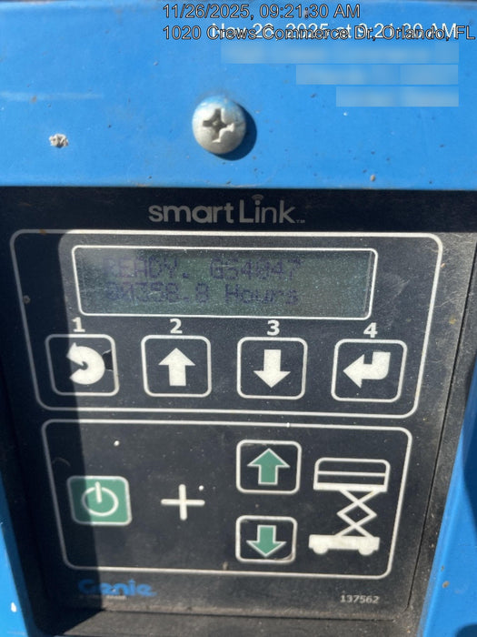 2019 Genie GS-4047 Folding rails with half height swing gate