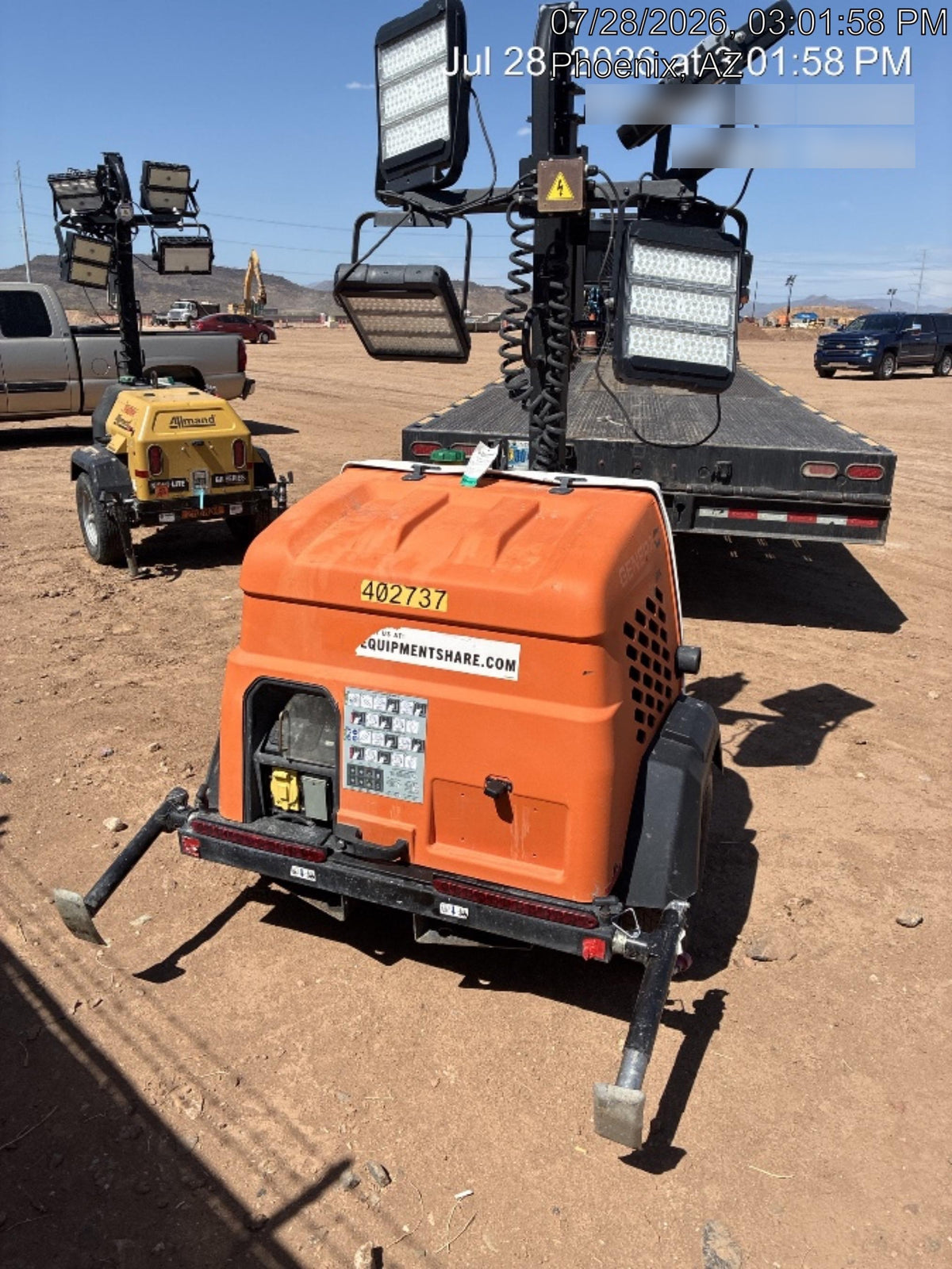 2024 Generac MLT2 Diesel, Flex Switch 120V Input, Powerzone Controller, 
(4) 320W LED Lights, 4kW Generator, 39.9 Gal Fuel Tank, 2" Ball, T3