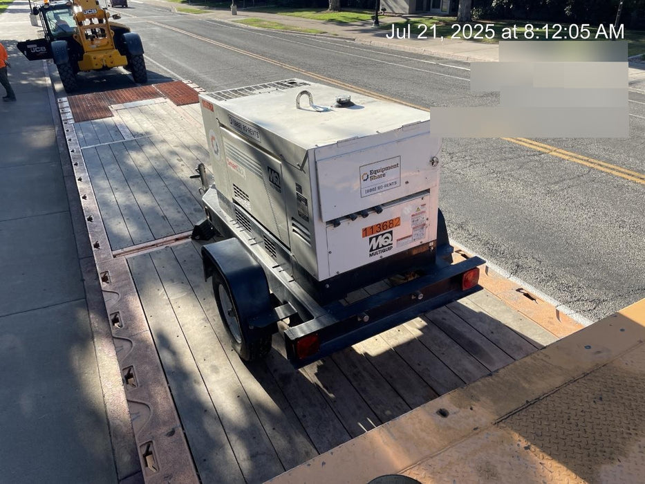 2020 Multiquip DLW400ESA4 400 amp Welder, 14kW, 120/240V, T4F Kubota, Trailer