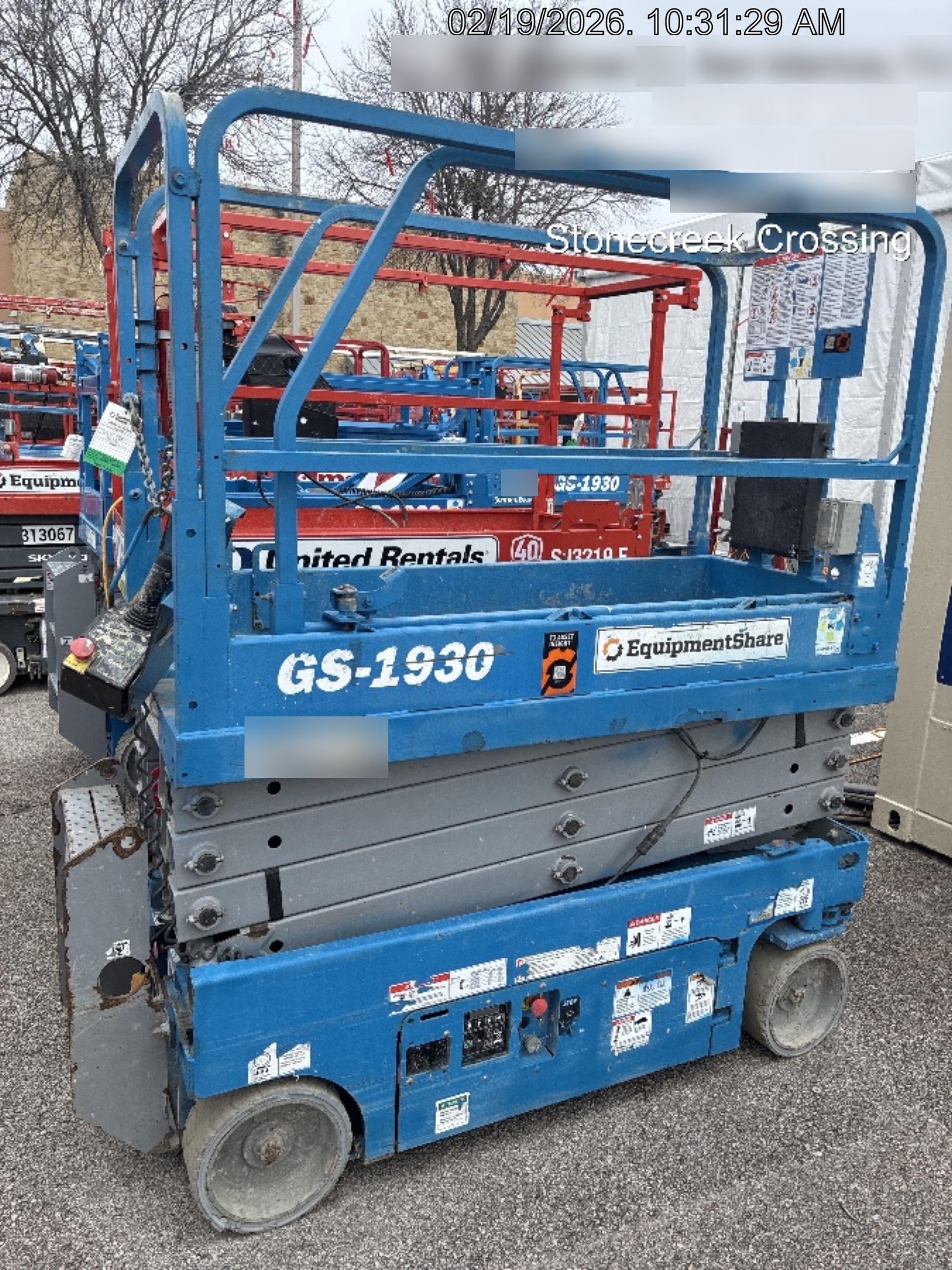 2019 Genie GS-1930 Fixed rails with chain Entry