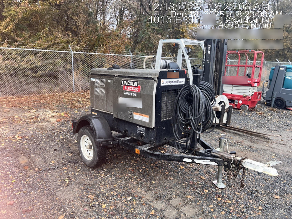 Lincoln Electric Vantage 322 Lincoln Vantage 322 Welder w/Trailer