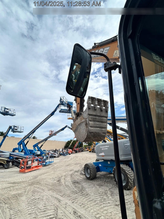 2017 Case CX80C CLOSED CAB, A/C,RUBBER TRACKS PADS,7'-2" ARM,THUMB