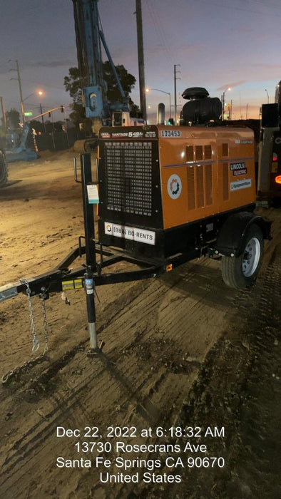 2021 Lincoln Electric Vantage 549X Ready Pak 3, ORANGE (includes trailer, cable rack, fender light kit)