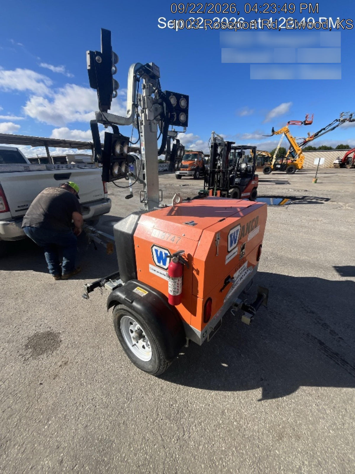2024 Wanco WLTT-4MM4K Diesel, Deep Sea Controller, Shore Power Plug, Auto Start, (4) 350W LED Floodlights, 4kW Generator, 60 Gal Fuel Tank, 2" Ball, T3