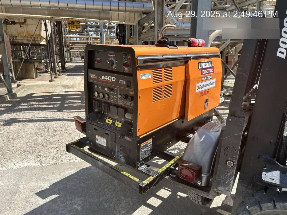 2022 Lincoln Electric LE400 Kubota V1505, Trlr, Cable Rack, Light Kit, ES Decals, T3