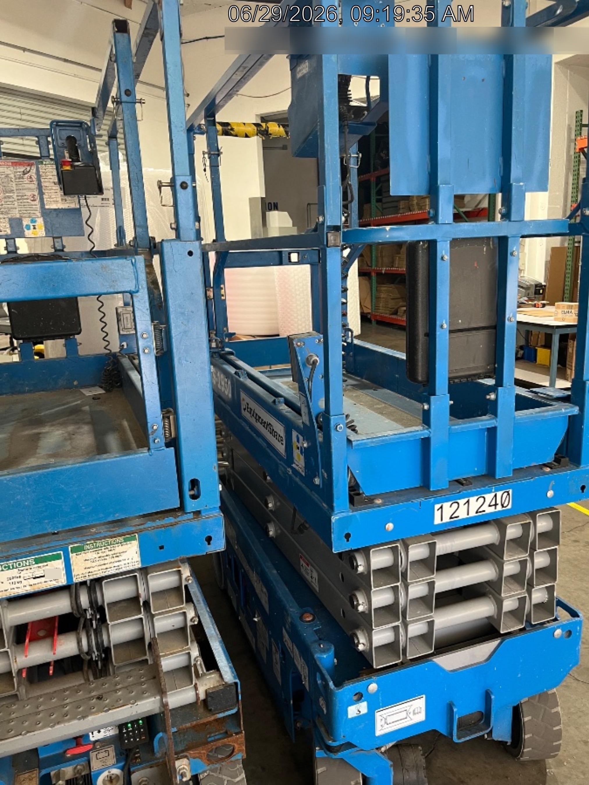 2020 Genie GS-1930 Solid Non Marking Tires, Beacon, Folding rails with half height swing gate, Telematics