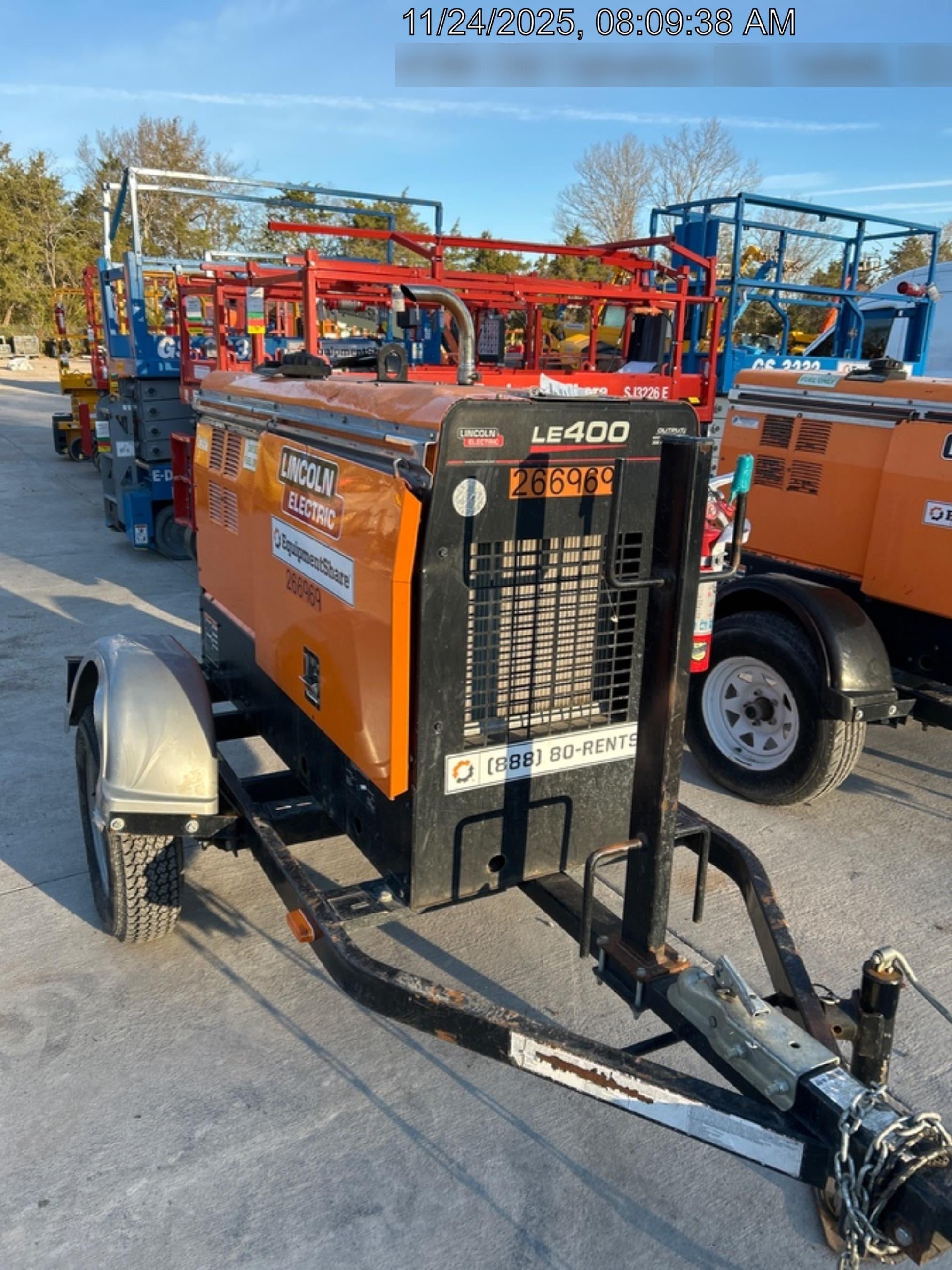 2022 Lincoln Electric LE400 Kubota V1505, Trlr, Cable Rack, Light Kit, ES Decals, T3