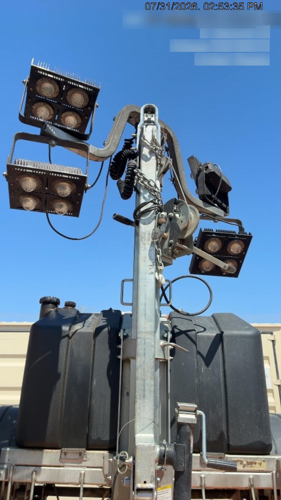2024 Wanco WLTT-4MM4K Diesel, Deep Sea Controller, Shore Power Plug, Auto Start, (4) 350W LED Floodlights, 4kW Generator, 60 Gal Fuel Tank, 2" Ball, T3