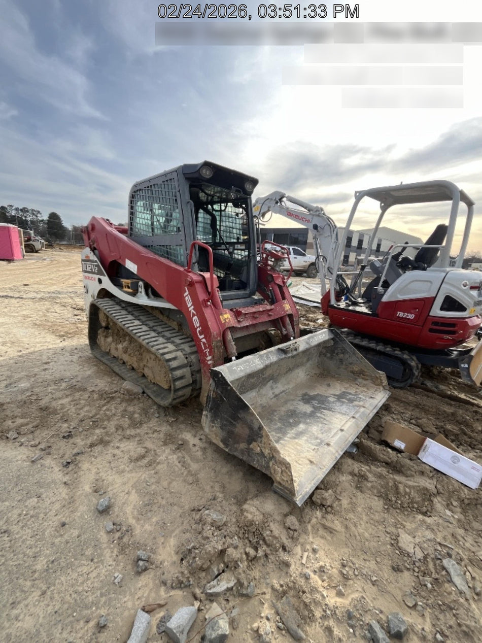 2019 Takeuchi TL12V2C Cab/Heat/AC, Back-up Alarm, Hydraulic QC w/80" HD Tooth Bucket