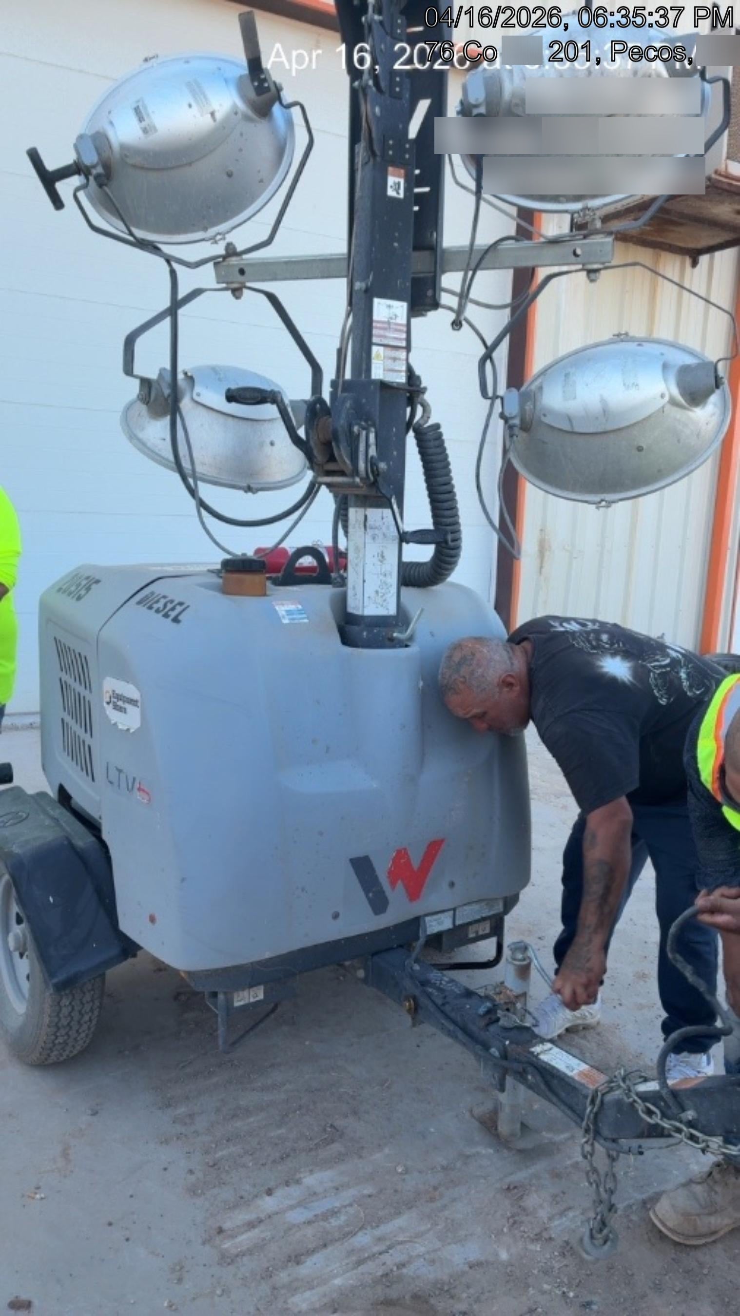 2018 Wacker Neuson LTV6L-MH Wacker Neuson LTV6L Mobile Light Tower w/Fuel Level Sensor Installed