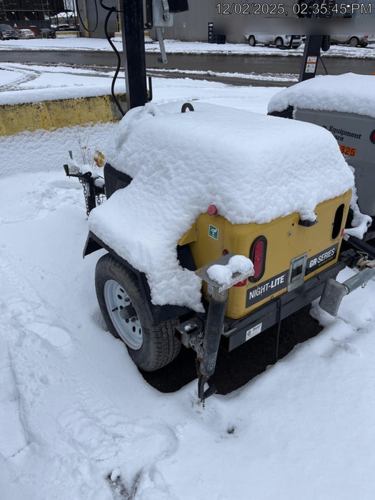 2021 Allmand NLV3GR (4) LED Light Fixture 350W, 23' Vertical Mast, 3kW Prime, Towable, Deep Sea L401, Leveling Jacks, Yanmar T4F 5.8hp