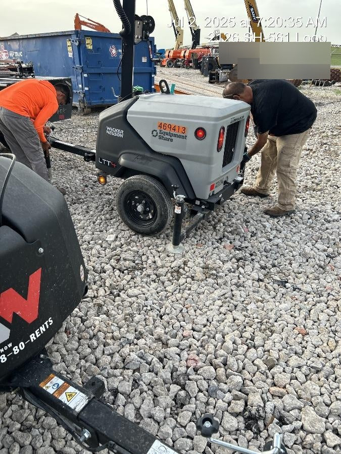 2024 Wacker Neuson LTT4 Diesel, Kohler KDW702, Deep Sea Controller, Auto Start, LED 320W, Bypass Outlet, T3