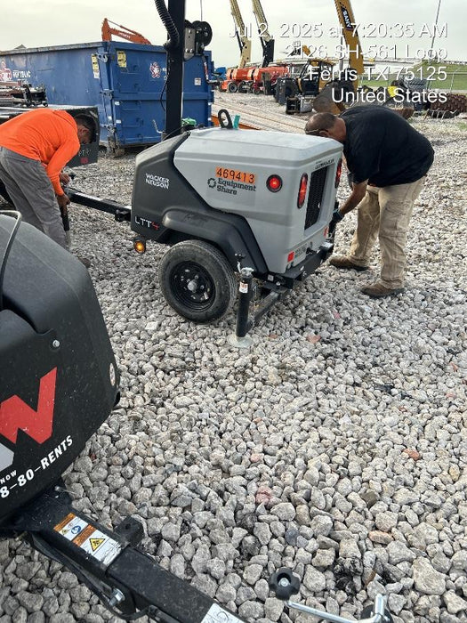 2024 Wacker Neuson LTT4 Diesel, Kohler KDW702, Deep Sea Controller, Auto Start, LED 320W, Bypass Outlet, T3