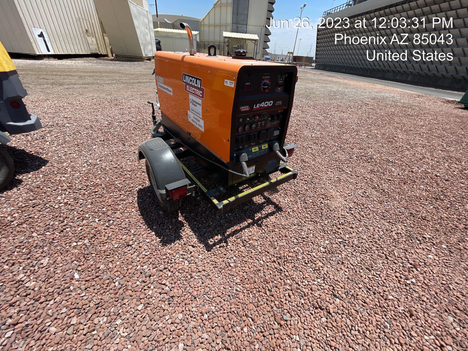 2023 Lincoln Electric LE400 Kubota V1505, Trlr, Cable Rack, Light Kit, ES Decals, T3