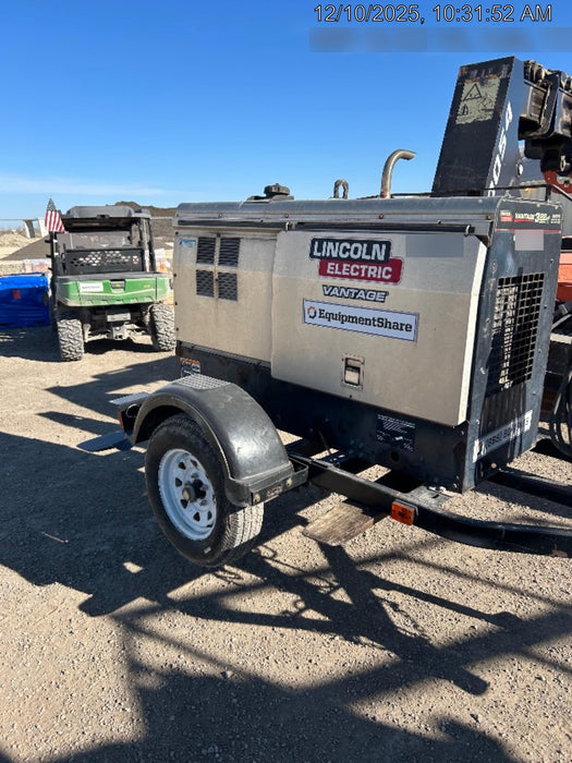 2020 Lincoln Electric Vantage 322 Welder Ready-Pak 3, w/ GPS & Decals (includes trailer, cable rack, fender light kit)