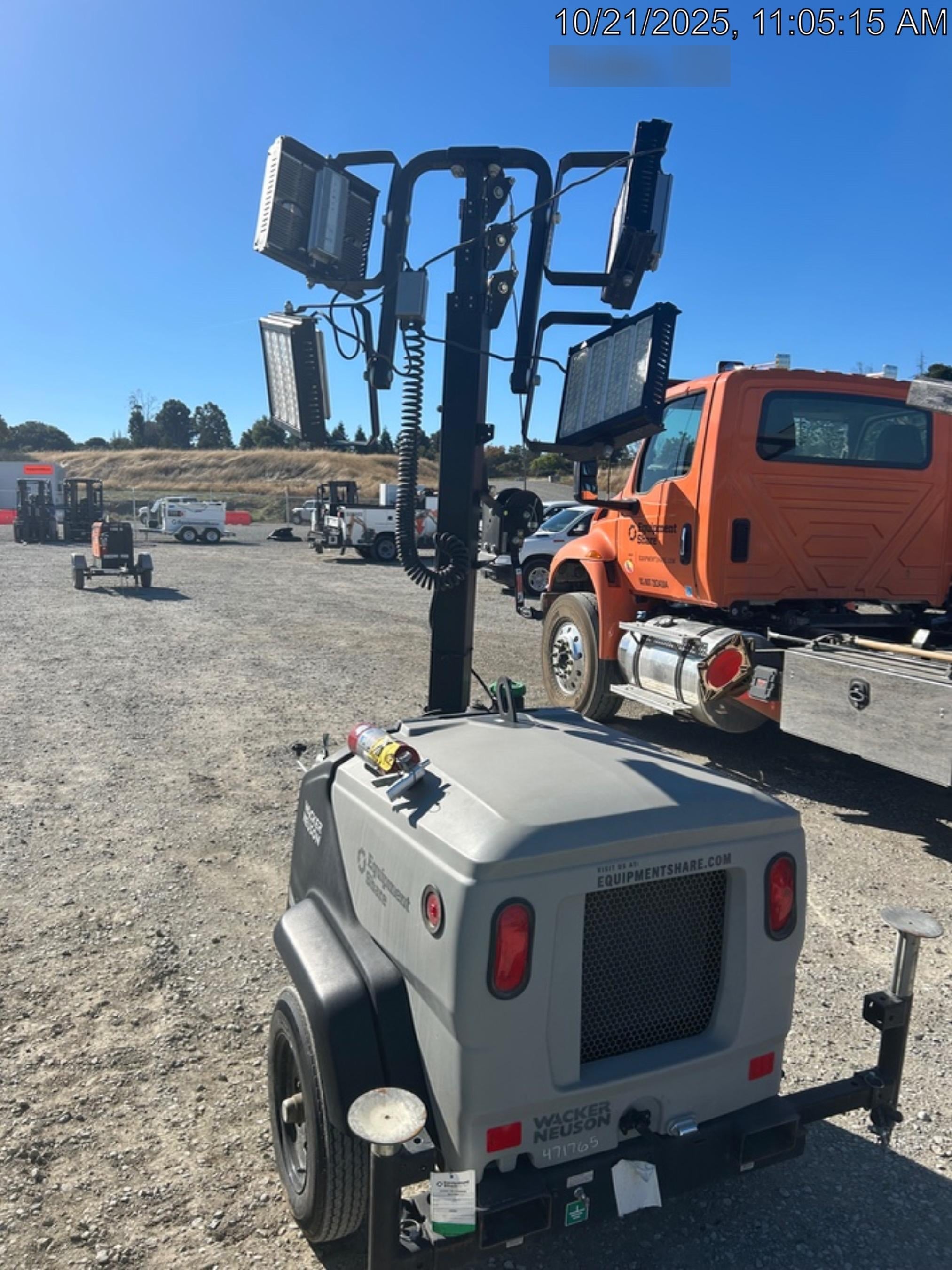 2024 Wacker Neuson LTT4 Diesel, Kohler KDW702, Deep Sea Controller, Auto Start, LED 320W, Bypass Outlet, T3