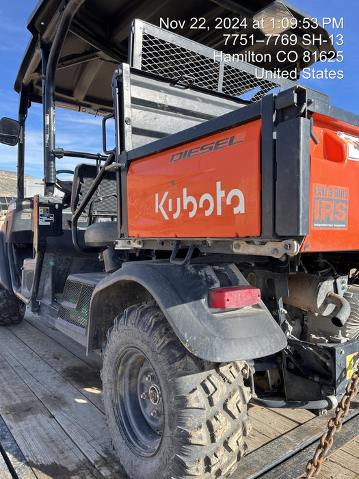 2022 Kubota RTV-X1140W-H Plastic Canopy, Windshield Acrylic Clear, LED Strobe Light, Wire Harness Kit, Back up Alarm