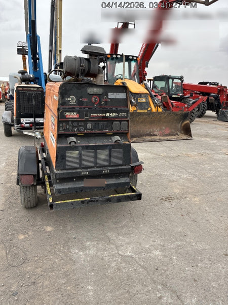 2021 Lincoln Electric Vantage 549X Ready Pak 3, ORANGE (includes trailer, cable rack, fender light kit)
