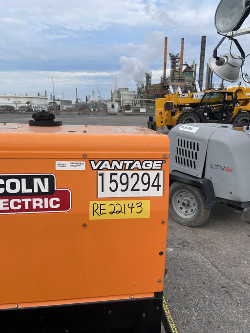 2021 Lincoln Electric Vantage 322 Vantage 322 Ready Pak 3 w/ Decals, ORANGE (includes trailer, cable rack, fender light kit) NO Telematics