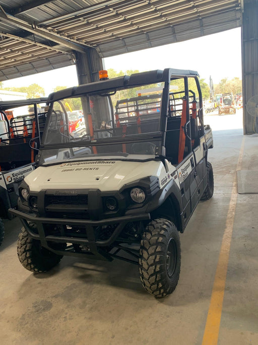 2022 Kawasaki Mule PRO-DXT Standard Options, Backup Alarm, Beacon, Plastic Hard Top, Poly Windshield, Horn Kit