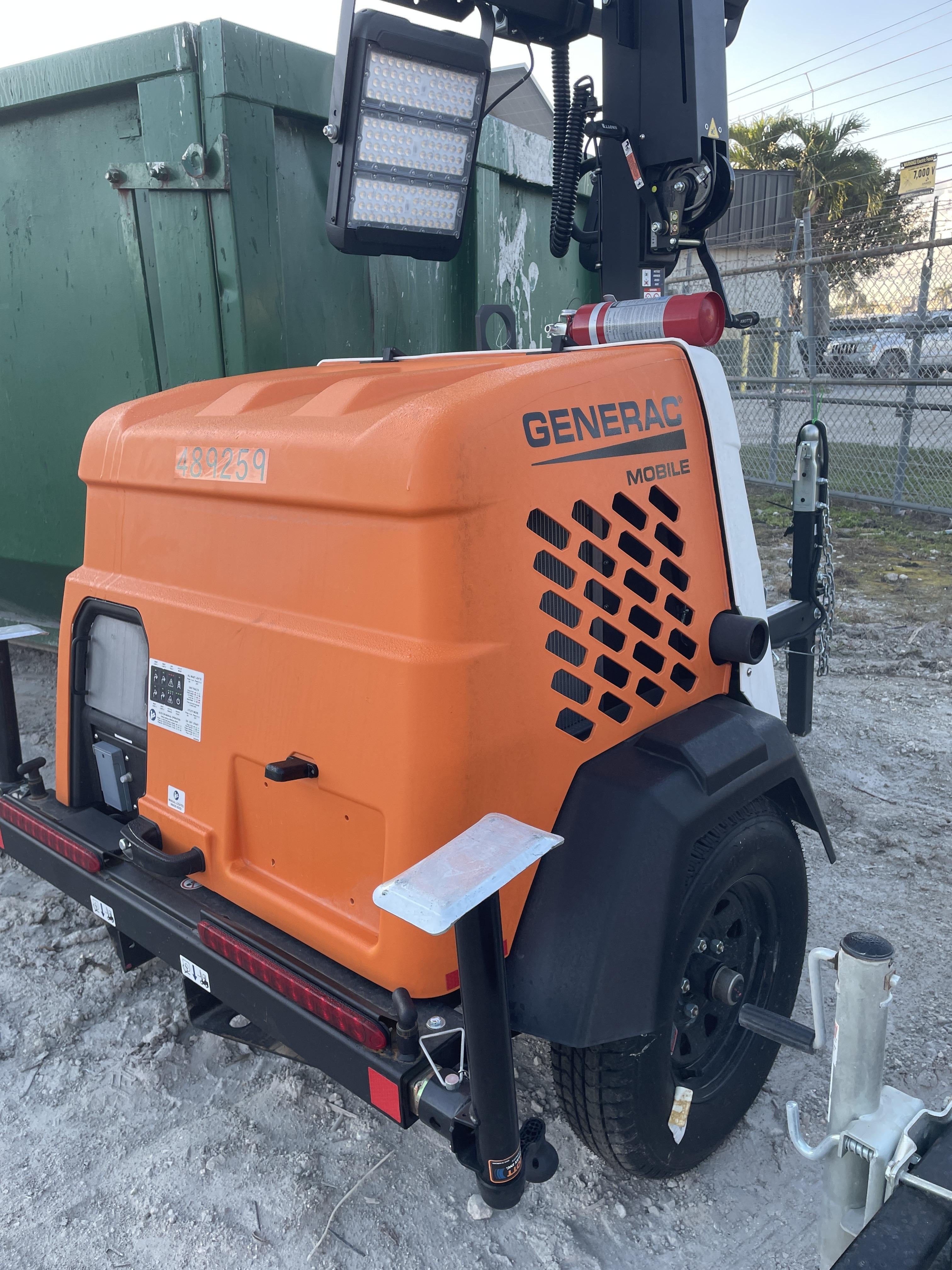 2025 Generac MLTS-4 Diesel, Mitsubishi L2E, 7.1 hp @1800 rpm, Flex Switch 120V Input, Powerzone Controller, (4) 320W LED Lights, 4kW Generator, 39.9 Gal Fuel Tank, 2" Ball, T3, ES Decals