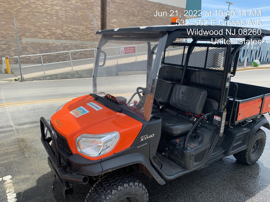 2022 Kubota RTV-X1140W-H Plastic Canopy, Windshield Acrylic Clear, LED Strobe Light, Wire Harness Kit, Back up Alarm