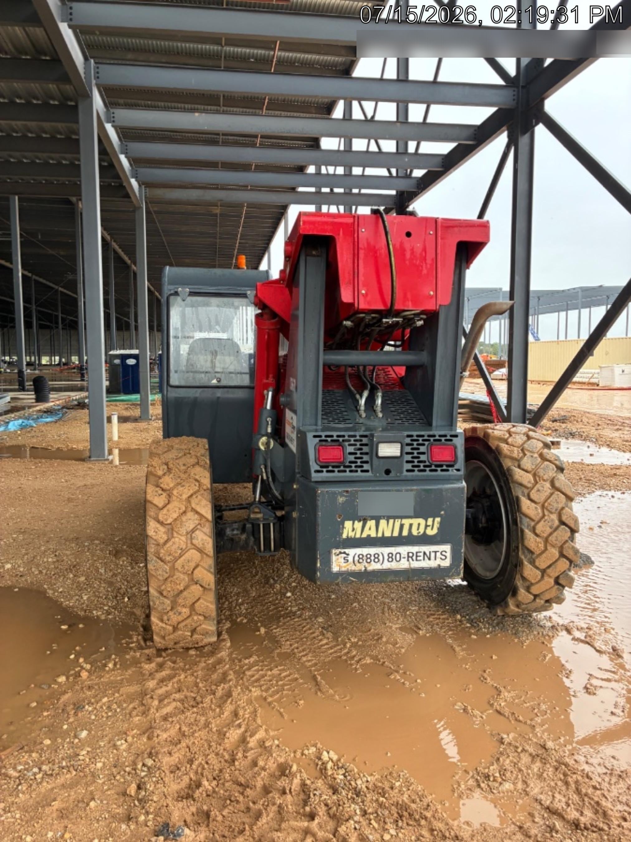 2018 Manitou MTA10055 MTA10055 - 74 HP T4, Canopy, Worklights/Strobe, Beacon, 66" Carriage, 60" Forks, Solid Tires, Lift Hook, Aux Hydraulics