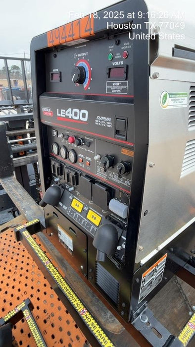 2025 Lincoln Electric LE400 Diesel, Kubota V1505, 22 HP, Trlr, Cable Rack, Light Kit, ES Decals, T3