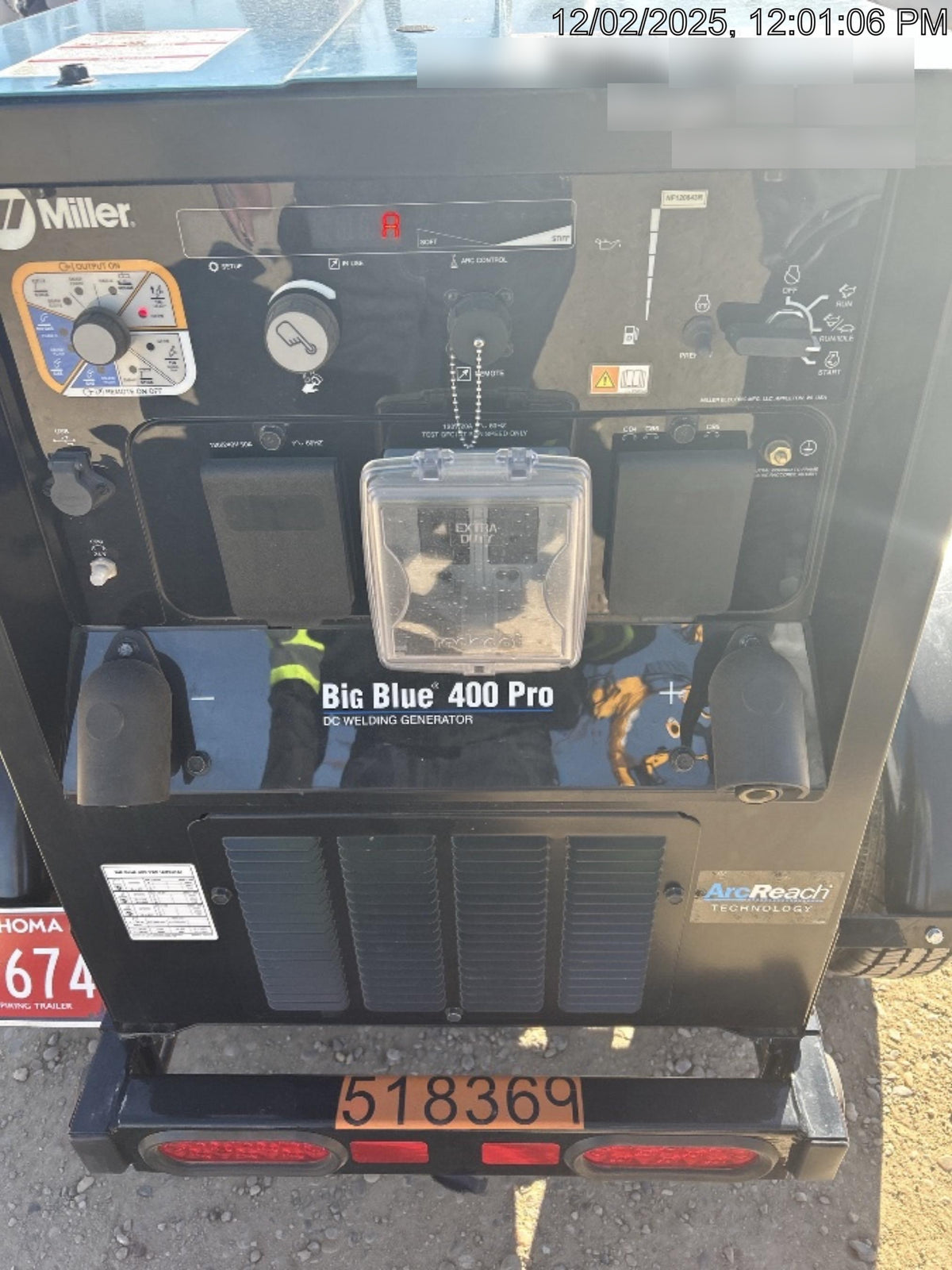 2025 MILLER ELECTRIC BIG BLUE 400