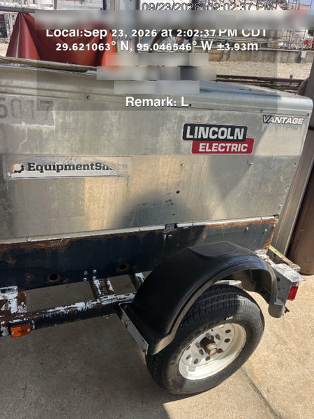 2019 Lincoln Electric Vantage 322 Lincoln Vantage 322 Welder w/Trailer, Light Kit, Cable Rack